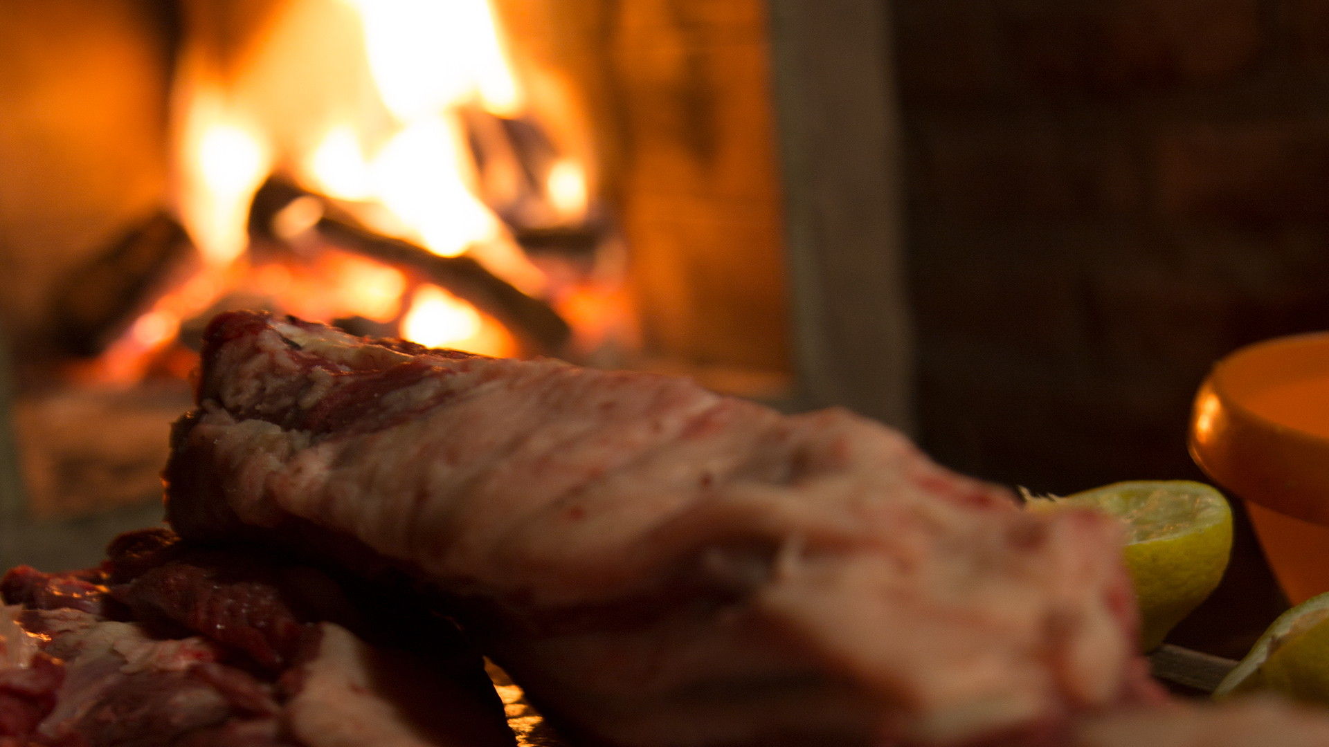 Catering Parrilla: Asado preparación